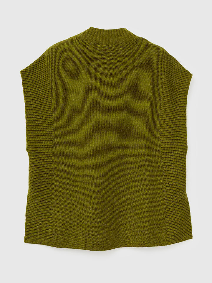 SLEEVELESS SWEATER Women image number 2